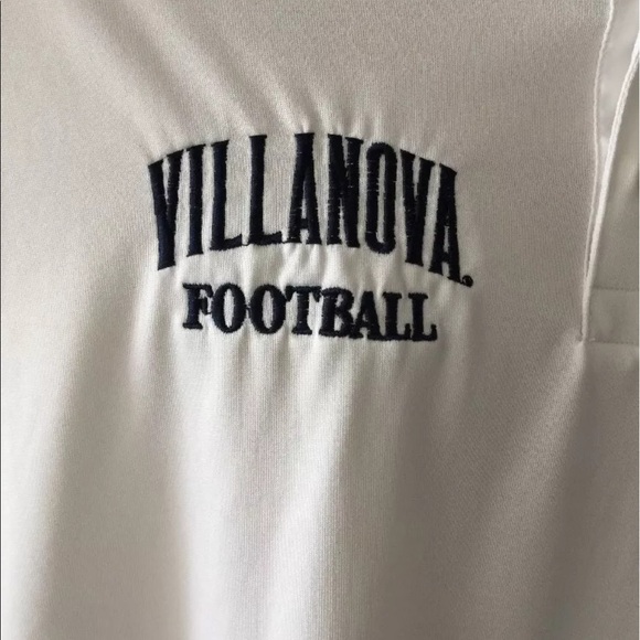 Nike DriFit Villanova Football White Vented Polo L - Picture 3 of 8